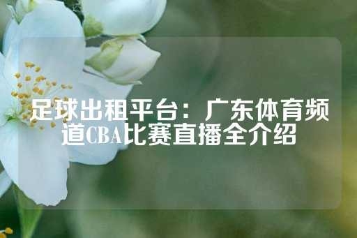 足球出租平台：广东体育频道CBA比赛直播全介绍